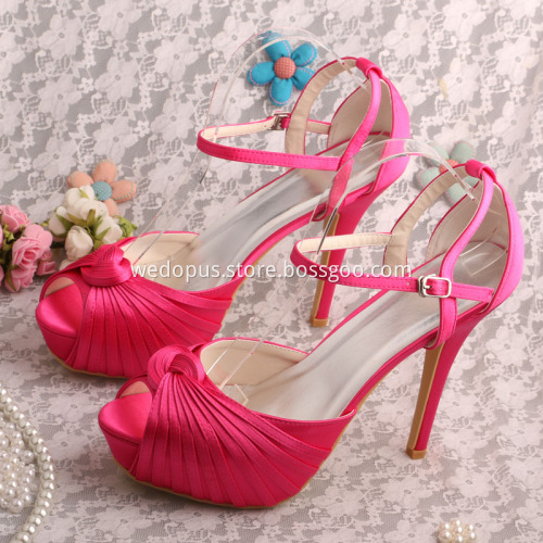 Wedopus Wedding Platform Prom Shoes Yellow